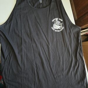 Support Your Local Tattoo Artist Black Tank Top